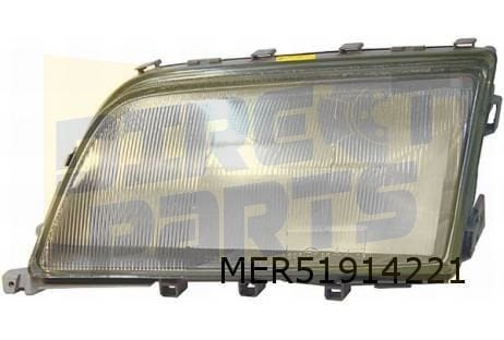 Mercedes-Benz C-klasse (6/93-8/96) Koplampglas Rechts (voor, Auto-onderdelen, -, Verzenden, Nieuw, -