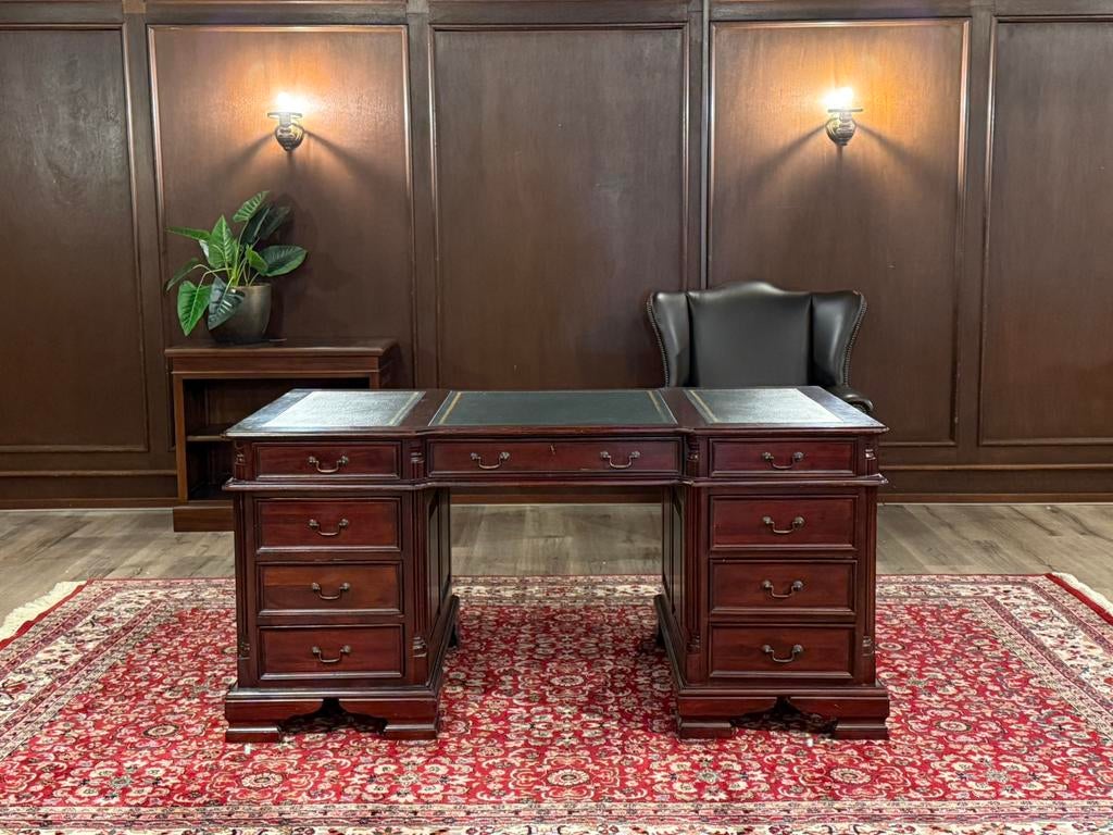 Klassiek Engels bureau #659, Huis en Inrichting, Hout, 93 cm, Bruin, Ophalen of Verzenden