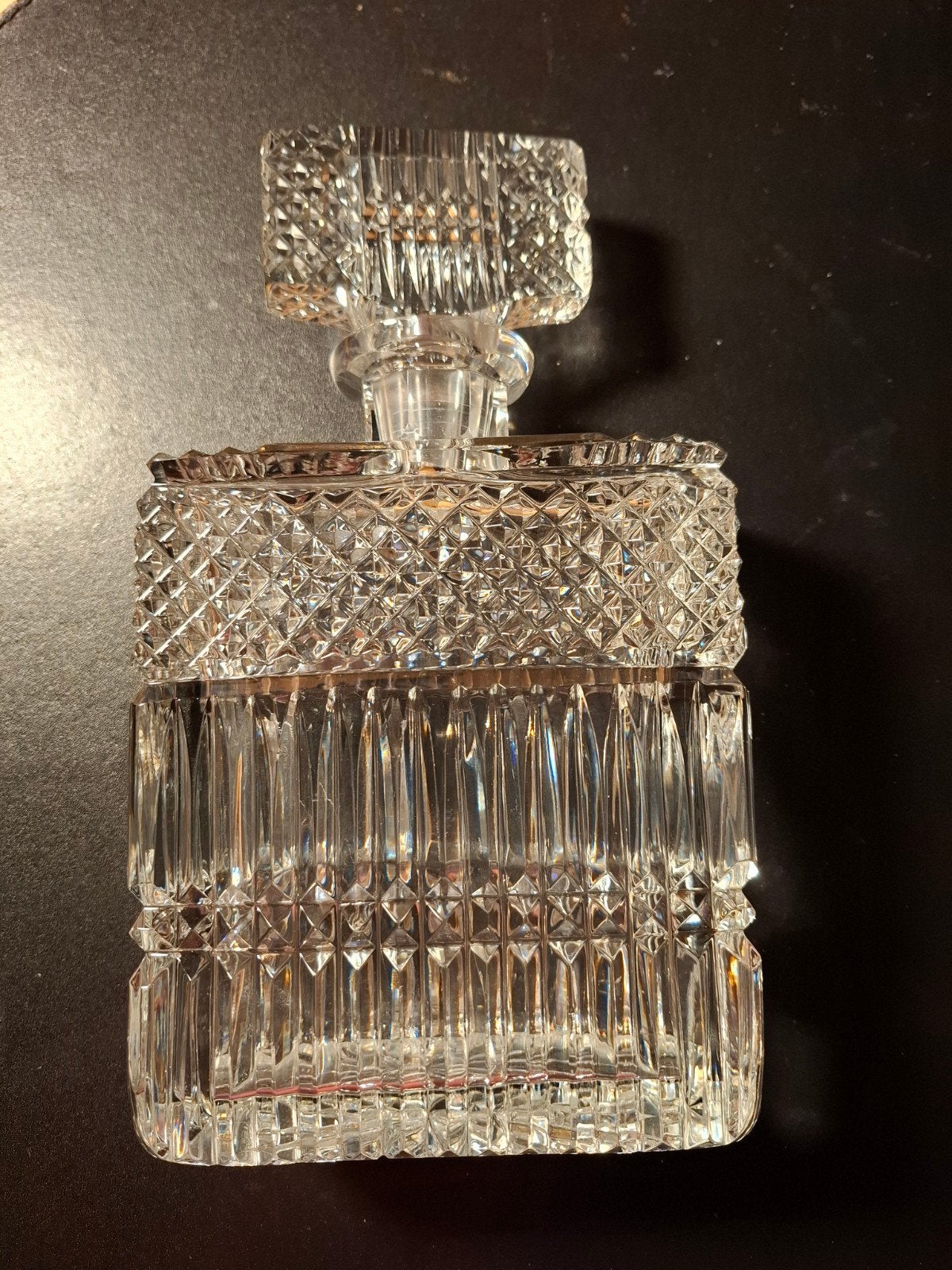 1 carafe à whisky avec bouchon en cristal taillé, Antiquités & Art, Enlèvement