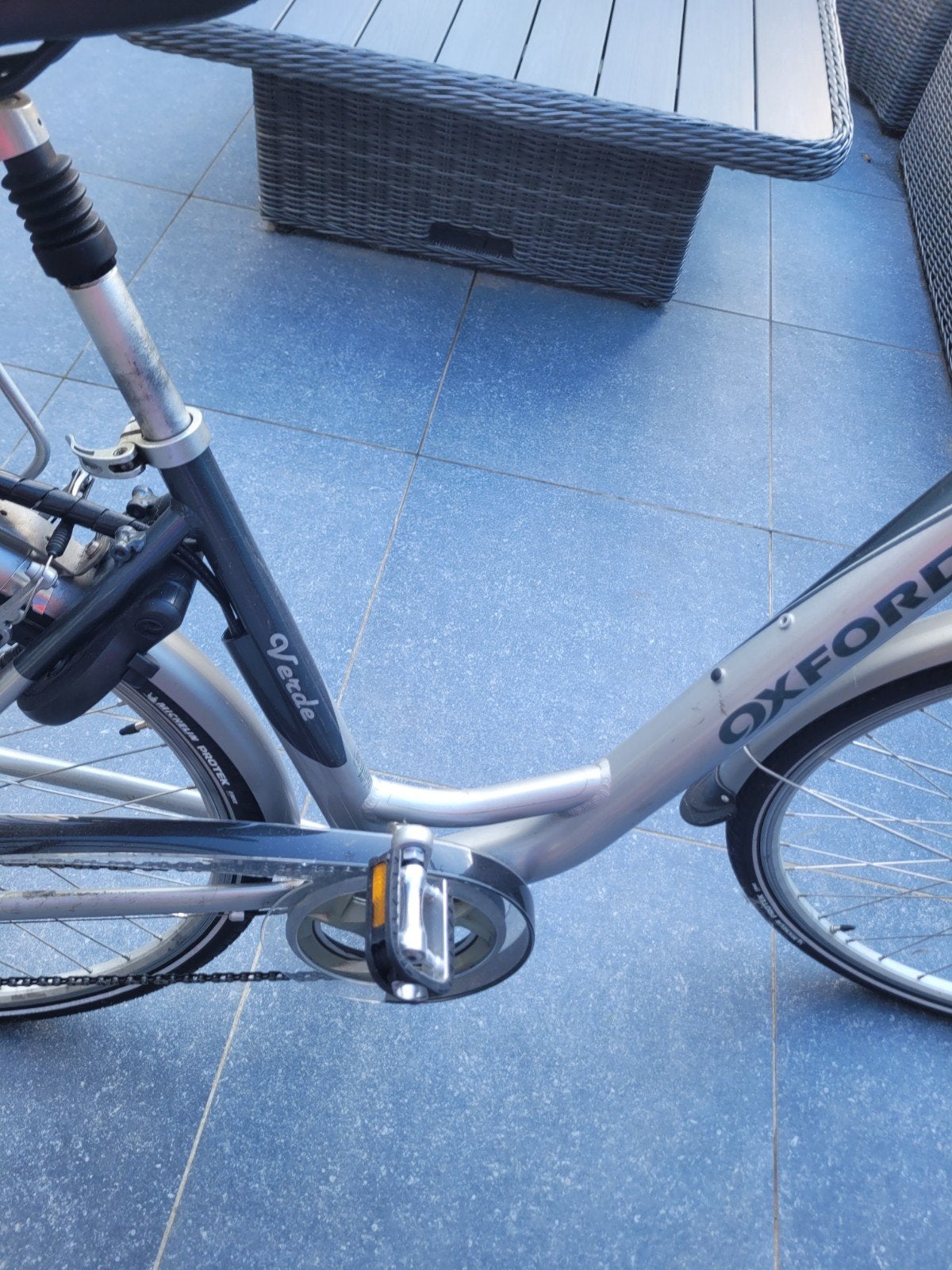 electrische damesfiets oxford, Fietsen en Brommers, Fietsen | Dames | Damesfietsen, Gebruikt, Velgrem, 47 tot 50 cm, Versnellingen