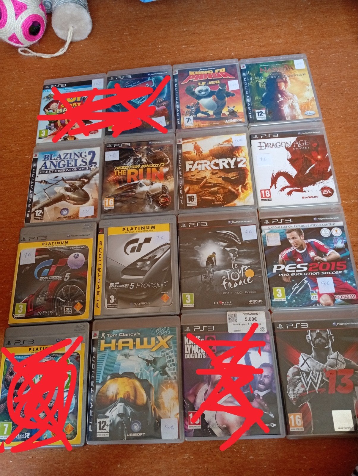 jeux ps3 vendu a la pièce, Enlèvement
