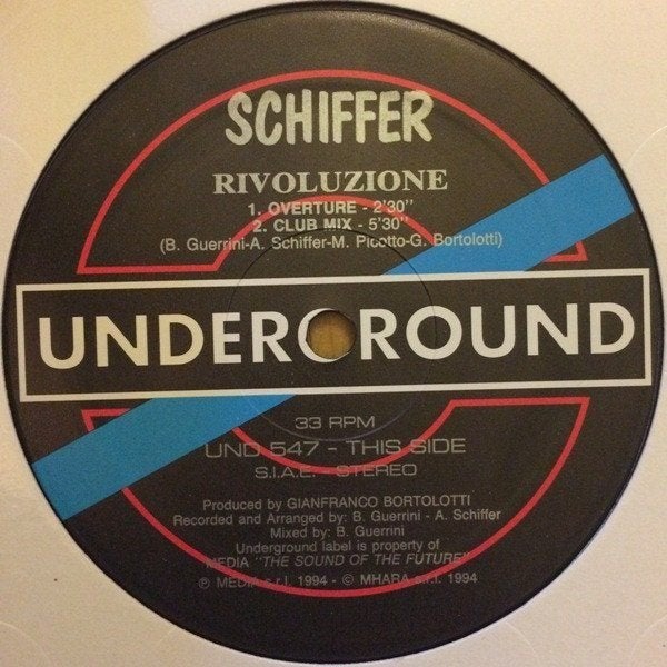 Schiffer - Rivoluzione, CD & DVD, Vinyles | Dance & House, Comme neuf, House, 12 pouces, Enlèvement ou Envoi