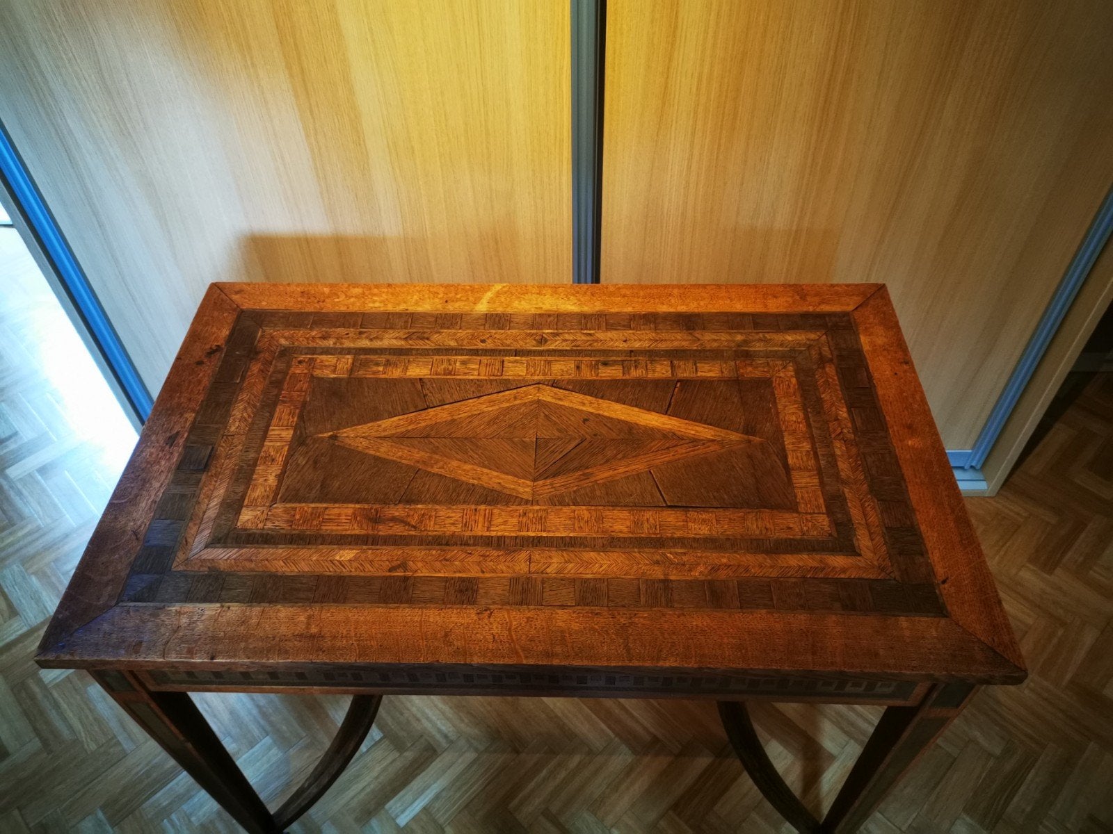 Table parquetée chêne massif, Enlèvement