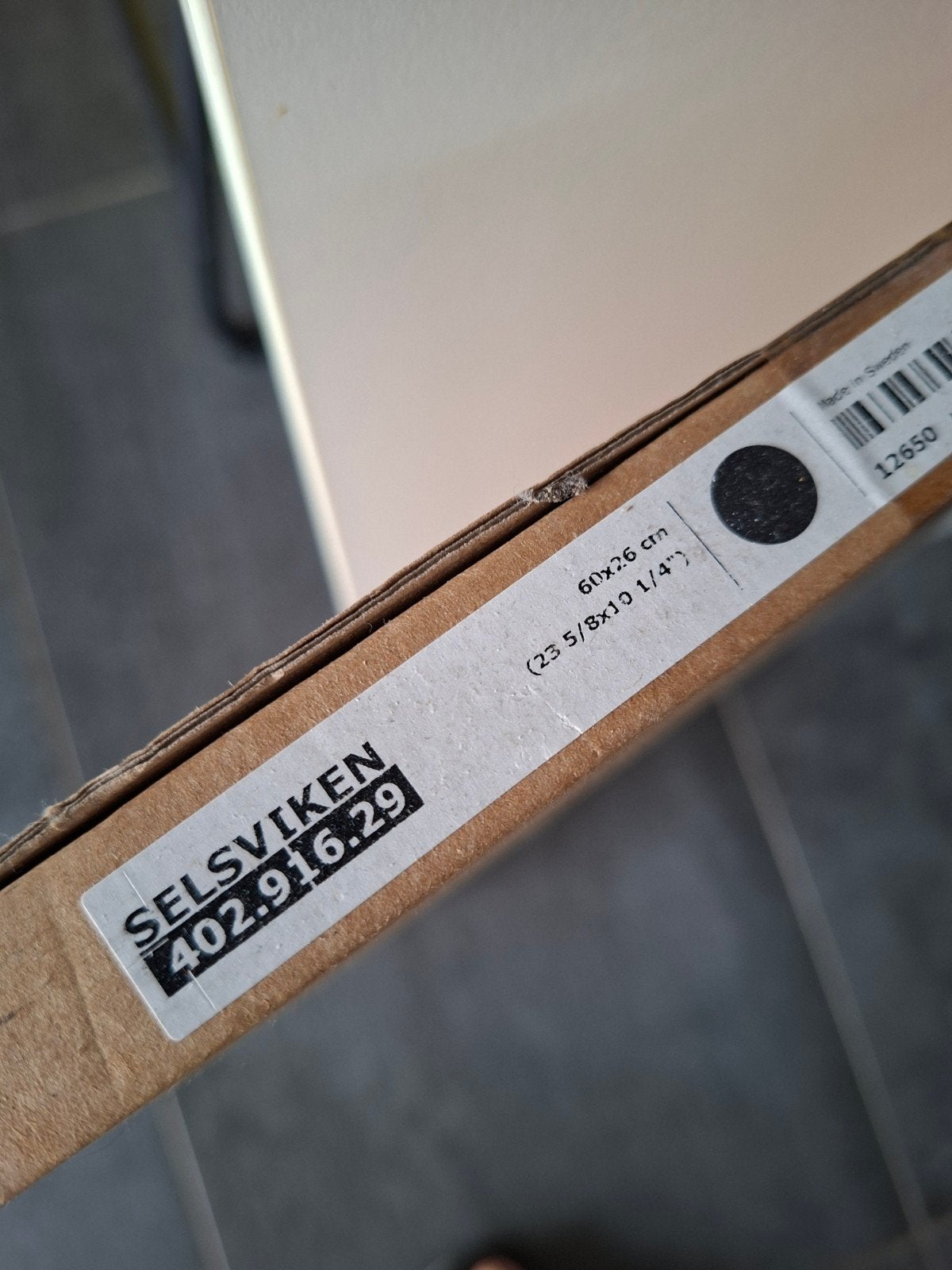 Ikea Selsviken ladefront 60x26 zwart, Ophalen of Verzenden