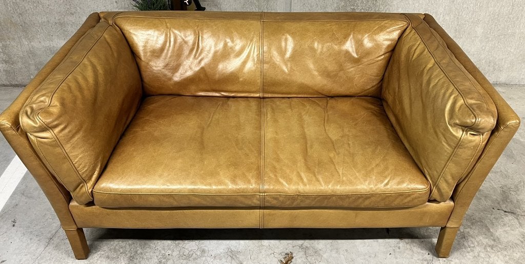 2 seater tan leather bellamy sofa, Ophalen