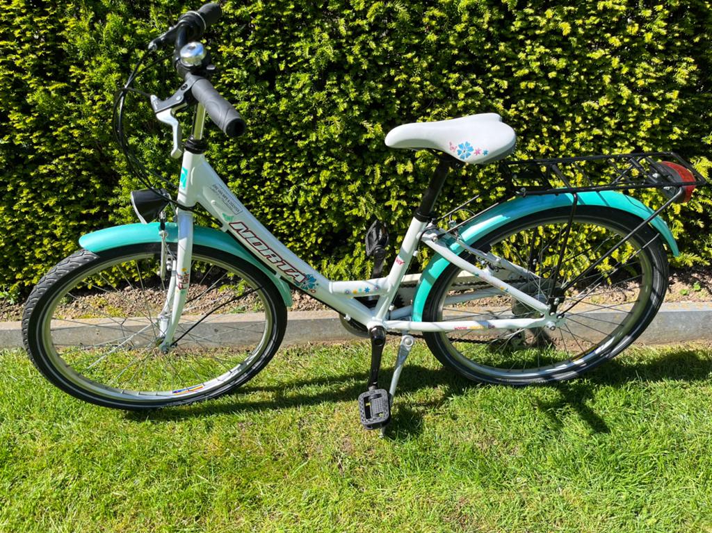 Kinderfiets meisje 8-12 jaar, Fietsen en Brommers, Ophalen, Gebruikt, 24 inch
