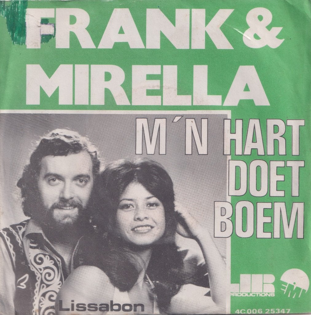 Frank & Mirella – M’n hart doet boem / Lissabon - Single, Enlèvement ou Envoi, Utilisé, 7 inch, En néerlandais