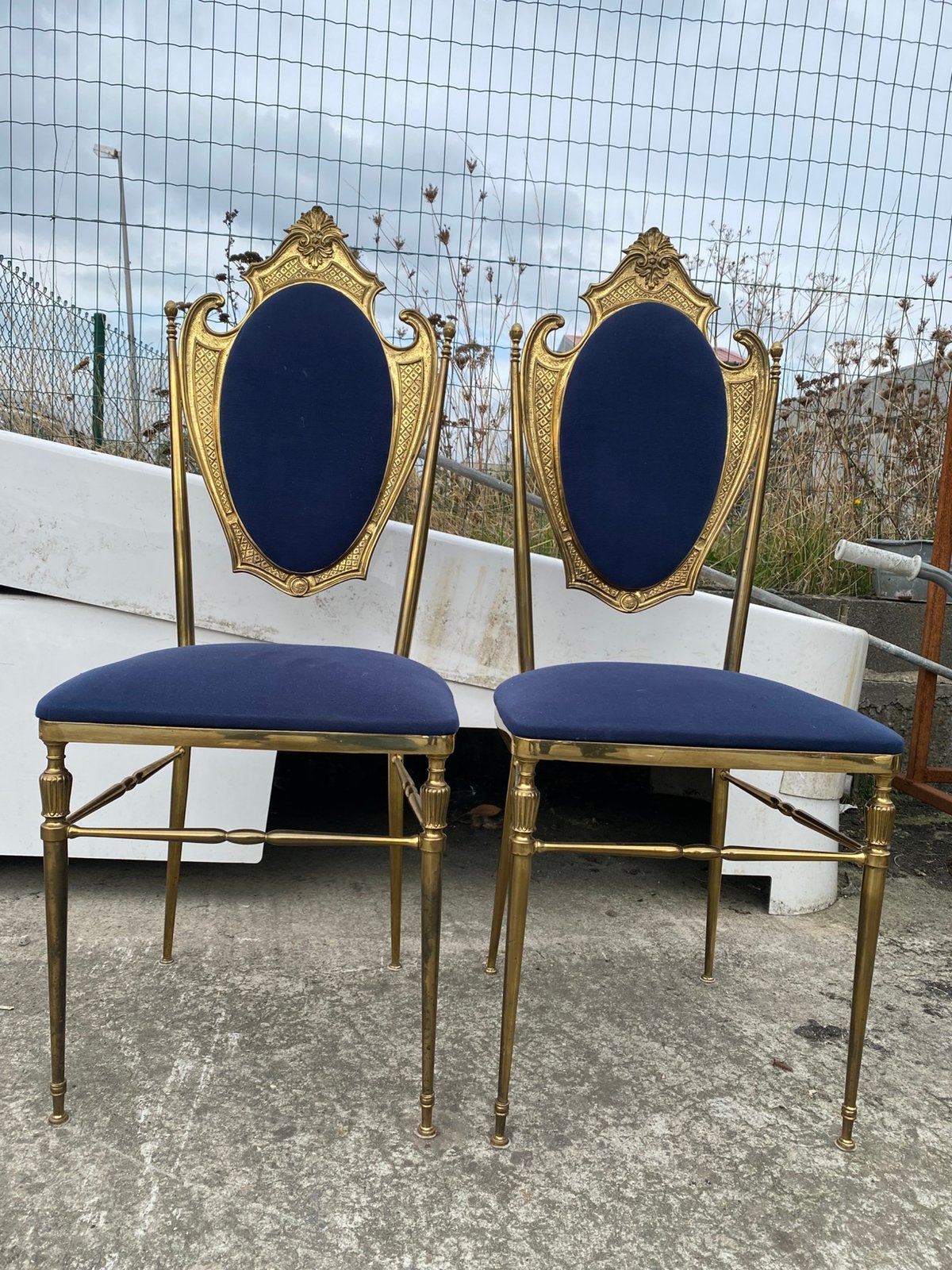 Set van 2 vintage stoelen, Ophalen