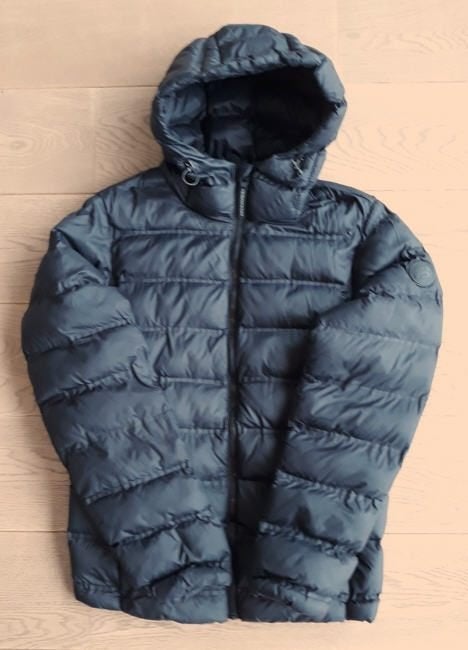 Zwarte donsjas jongen Pull&Bear - maat S, Ophalen of Verzenden, Zo goed als nieuw, Jongen, Pull & bear
