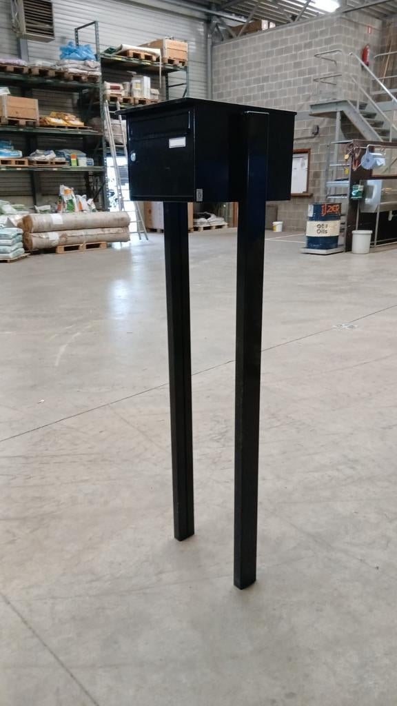 Zwart aluminium brievenbus ZONDER sleuteltje, Tuin en Terras, Brievenbussen, Ophalen, Aluminium