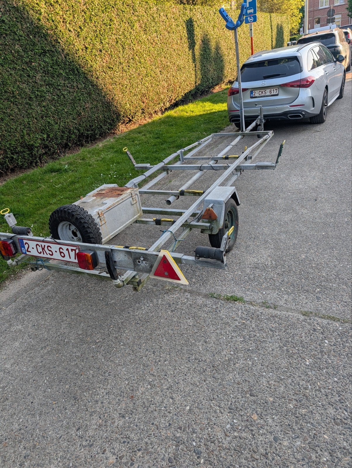 Cat trailer Heinemann BA 55, Ophalen