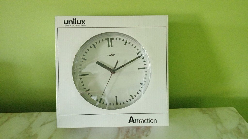 Horloge murale "unilux" neuve., Neuf, Classique, Analogique, Enlèvement