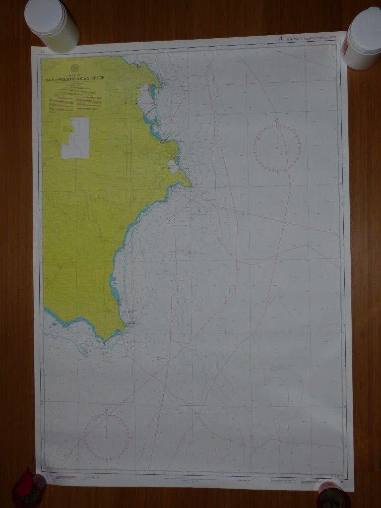 Twee kaarten: MARE IONIO (SICILIA) + MAR TIRRENO (ITALIA), Watersport en Boten, Overige Watersport en Boten, Ophalen of Verzenden