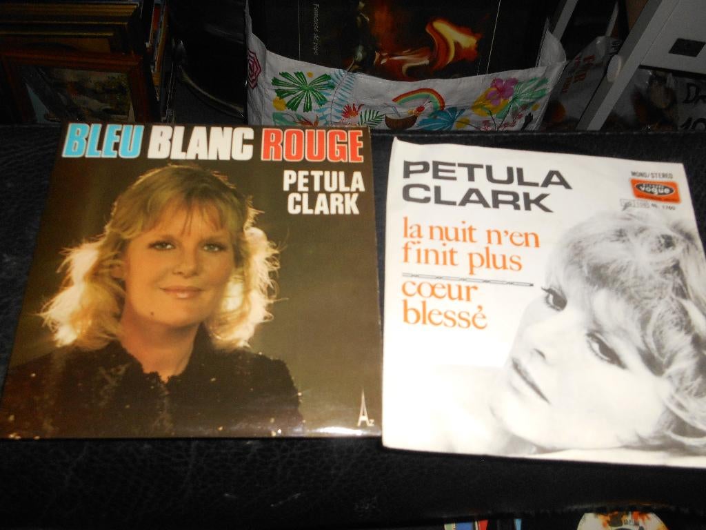 Lot de 2 Petula Clark 45T, Ophalen of Verzenden