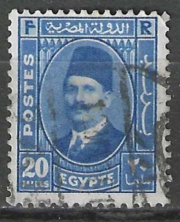 Egypte 1934 - Yvert 171 - Koning Fouad I - 20 m. (ST), Postzegels en Munten, Postzegels | Afrika, Verzenden, Egypte, Gestempeld