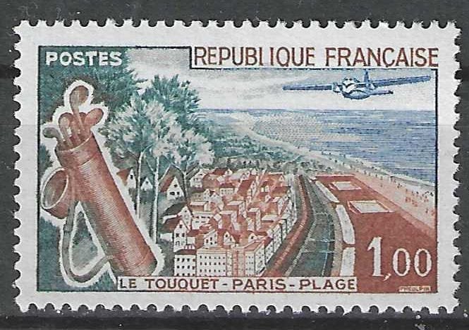 Frankrijk 1962 - Yvert 1355 - Le Touquet-Paris-Plage (PF), Verzenden, Postfris