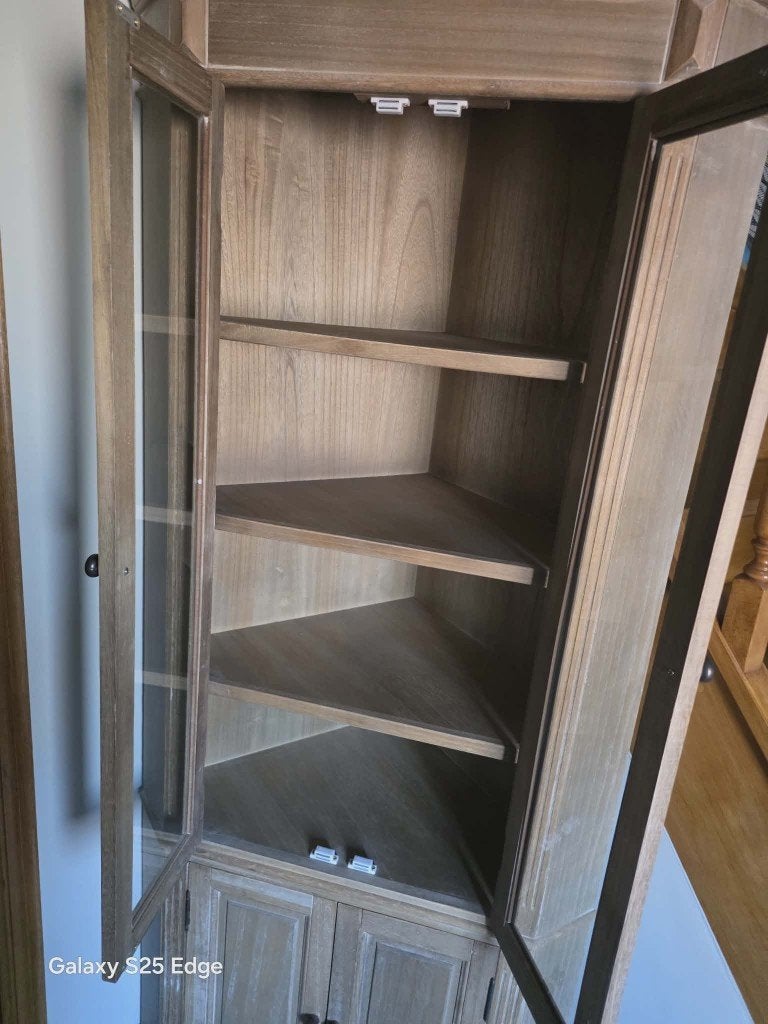 Armoire de coin cérusé, Maison & Meubles, Neuf, Cérusé, 50 à 100 cm, Autres matériaux