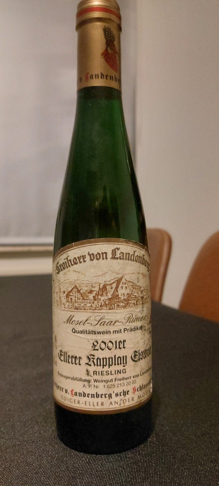 Eiswein Ellerer Kapplay Riesling Eiswein, Ophalen