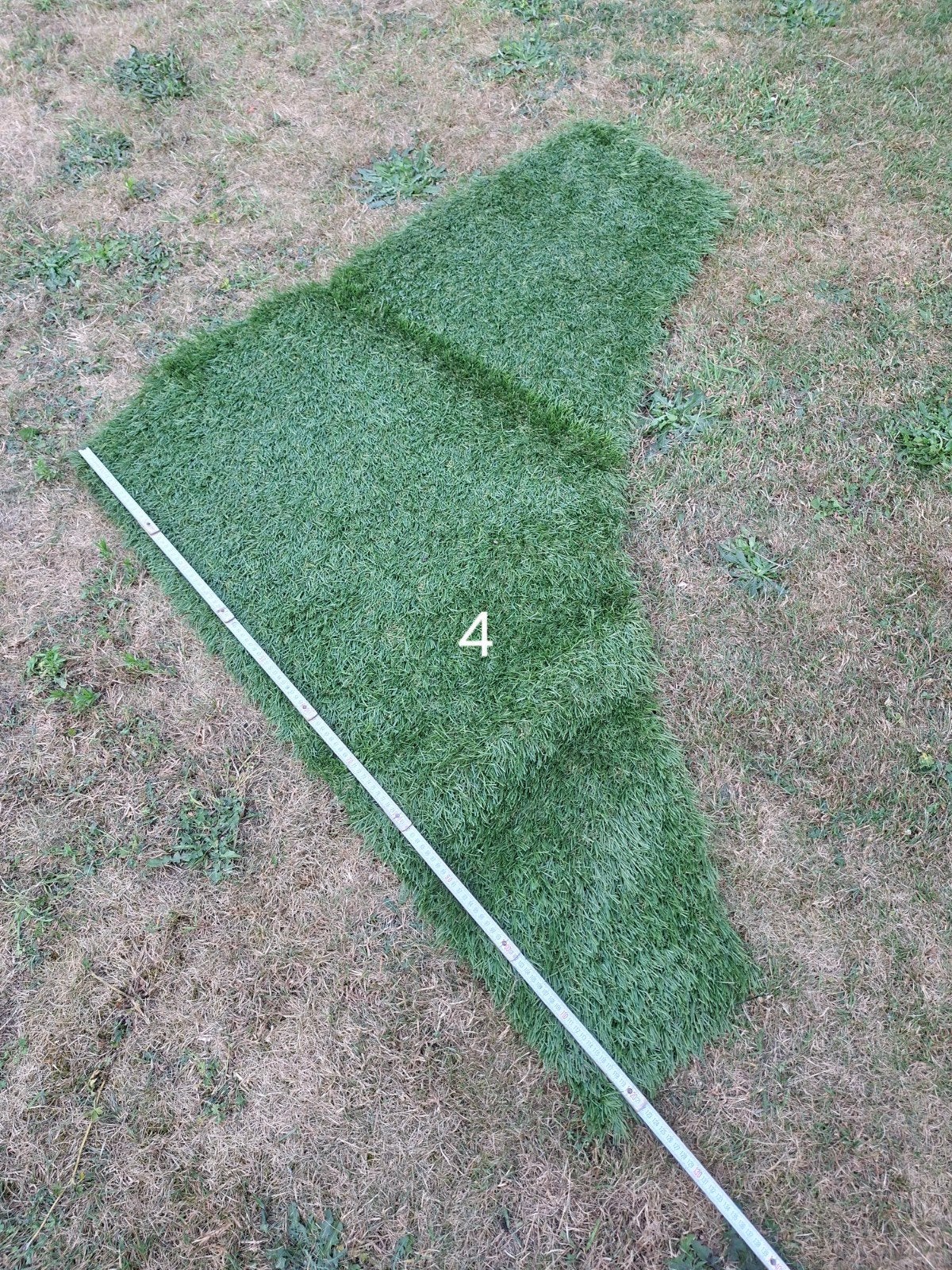 6 stukken kunstgras, Tuin en Terras, Gras en Kunstgras, Ophalen, Gebruikt, Kunstgras