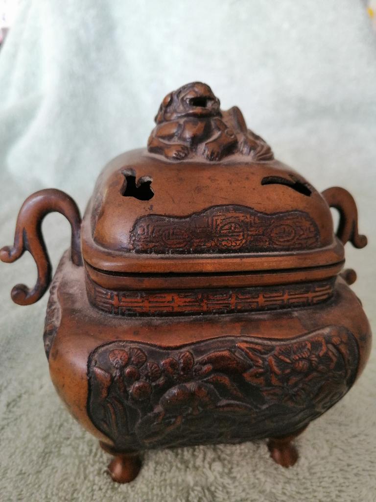 RARE - Brûle encens de la dynastie Qing - 19e siècle, Antiquités & Art, Antiquités | Bronze & Cuivre, Bronze, Enlèvement ou Envoi