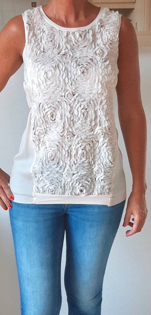 Satijnachtige top, Kleding | Dames, Topjes, Ophalen of Verzenden, Zo goed als nieuw, Maat 36 (S)
