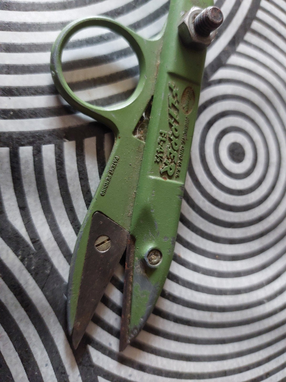 vintage Clauss Flipper F-L 4 1/2 draadschaar/knipper met een, Enlèvement