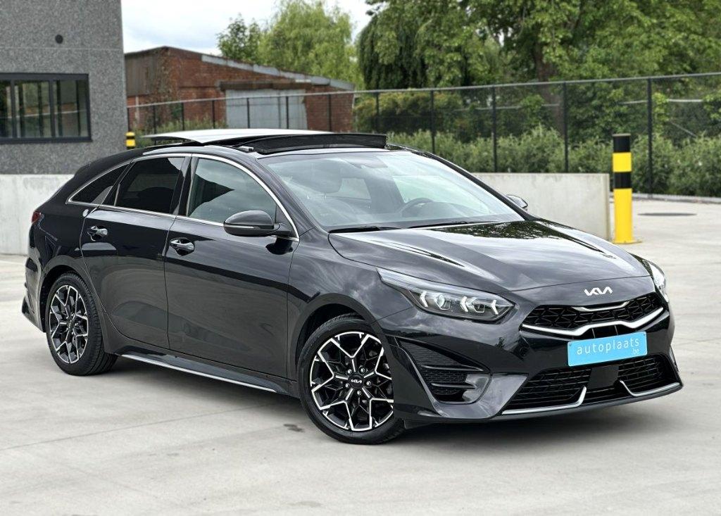 Kia ProCeed 2022 GT Line Full Option 57435km, Automaat, USB, Leder en Stof, Zwart