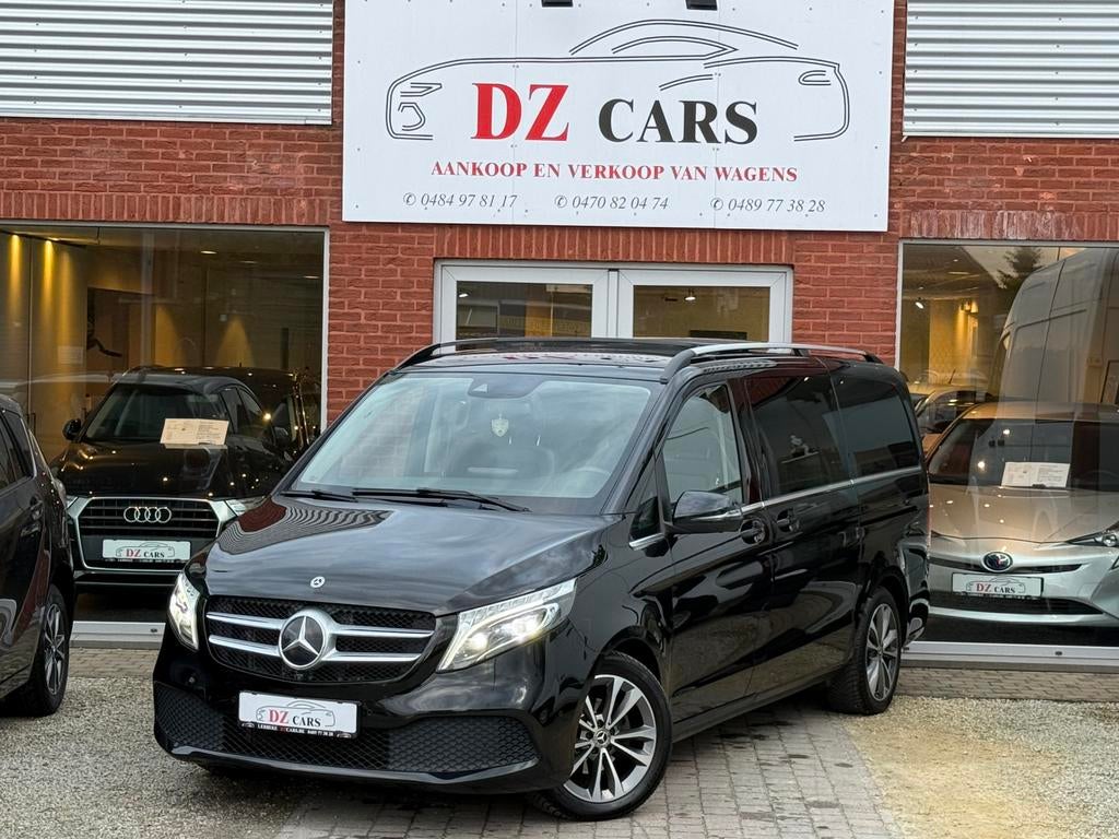 MERCEDES V 220 CDI 163PK |CAMERA 360 | OPEN DAK | BURMESTER, Auto's, Automaat, 4 cilinders, Zwart, Bedrijf