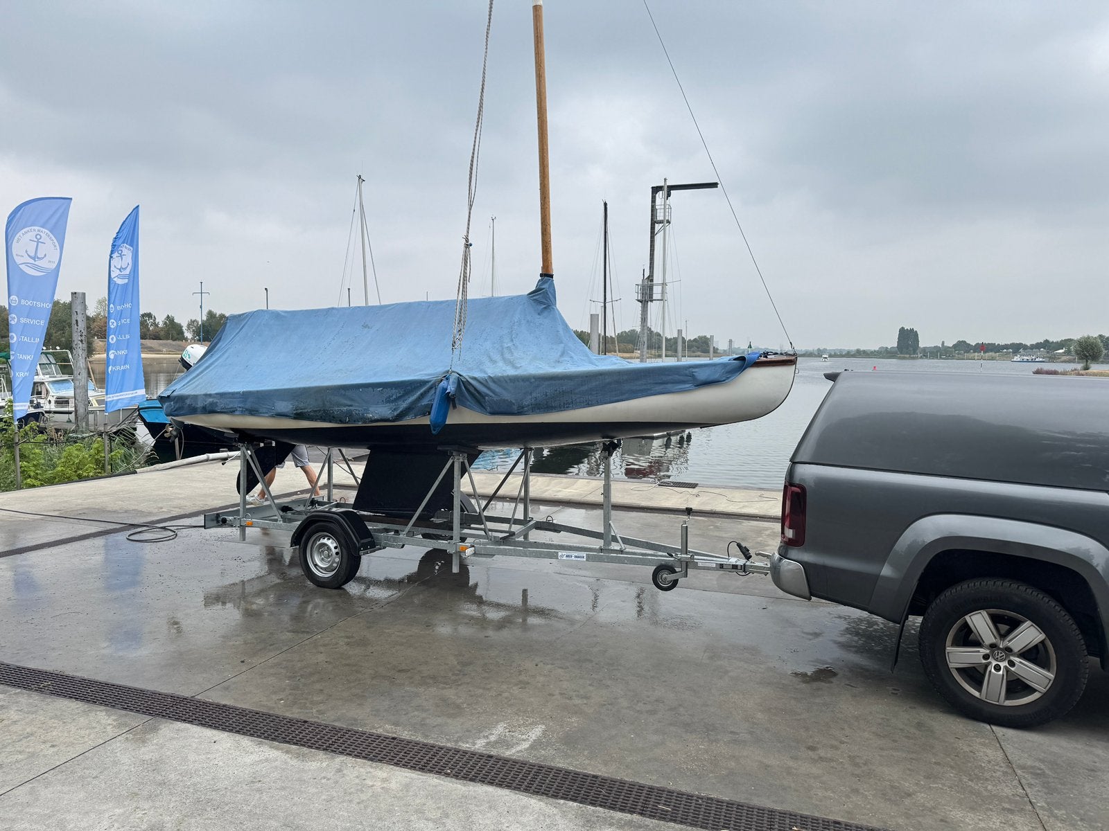Leuke bm 16m2, Watersport en Boten, Open zeilboten, Zo goed als nieuw, Ophalen