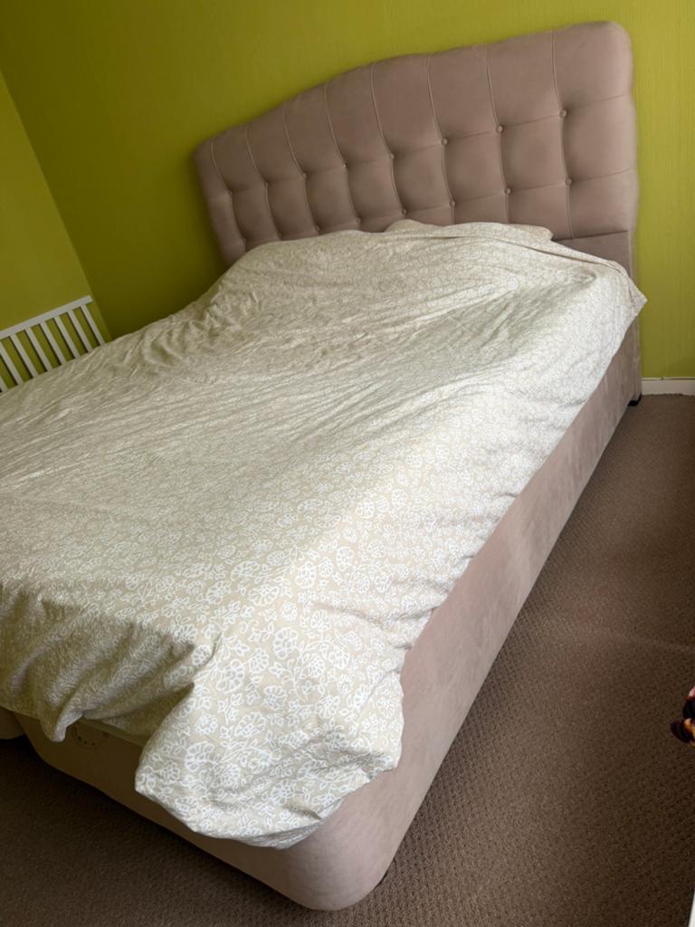 Sommiers beiges, Beige, Comme neuf, Enlèvement, 180 cm