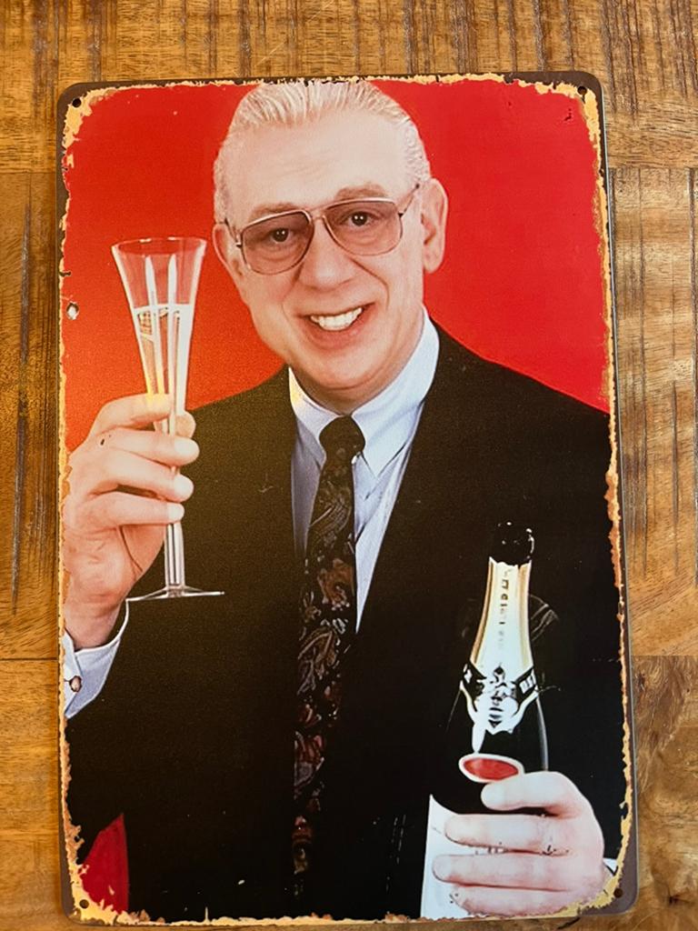 Derrick metalen plaat, Ophalen of Verzenden, Zo goed als nieuw