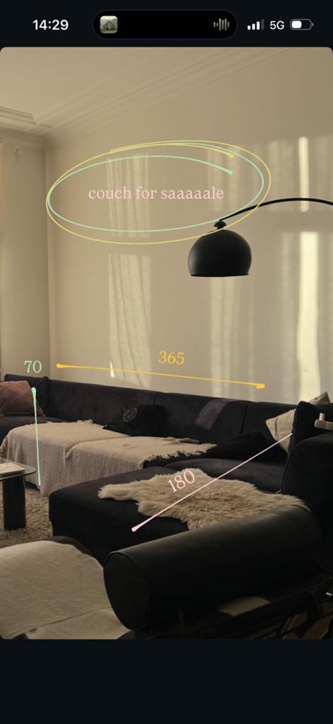 Zetel, Huis en Inrichting, Zetels | Zetels, Ophalen, Hoekbank, 300 cm of meer, Zo goed als nieuw