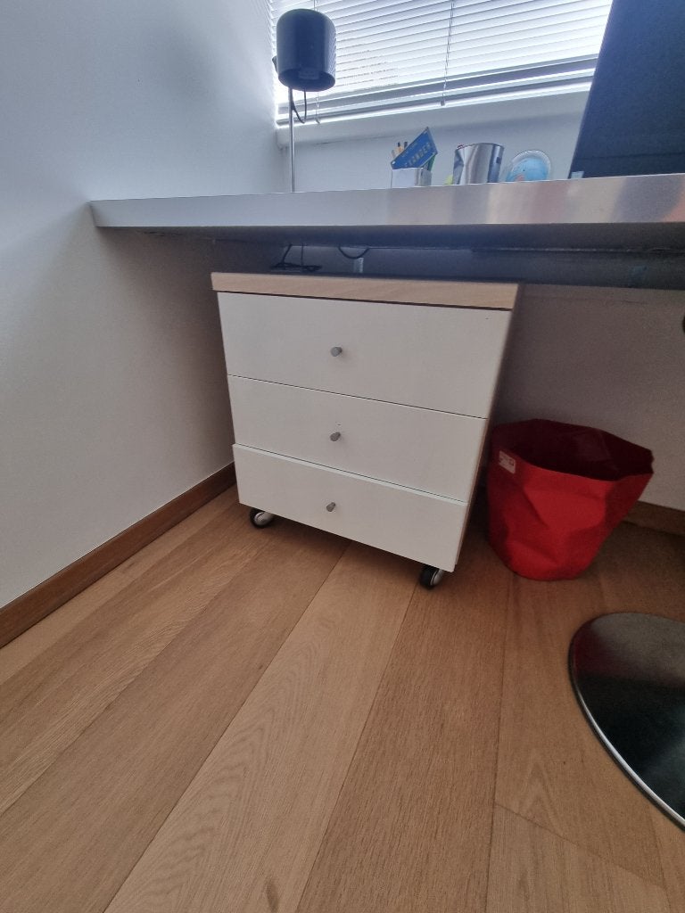 Bureau ladekastje op wielen, Huis en Inrichting, Ophalen, Gebruikt, Hout