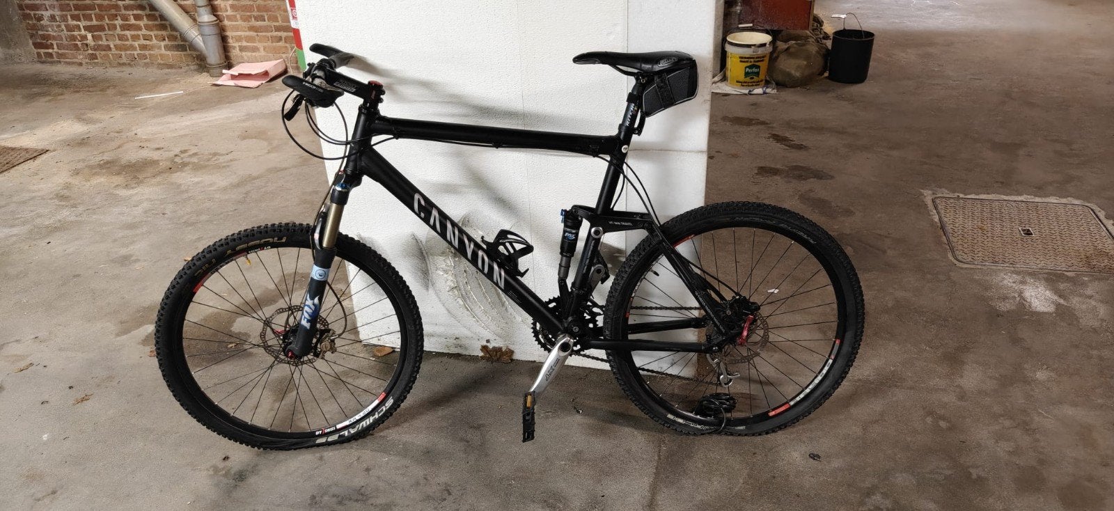 canyon mountainbike mat zwart, Gebruikt, Vering, Meer dan 20 versnellingen, Schijfrem