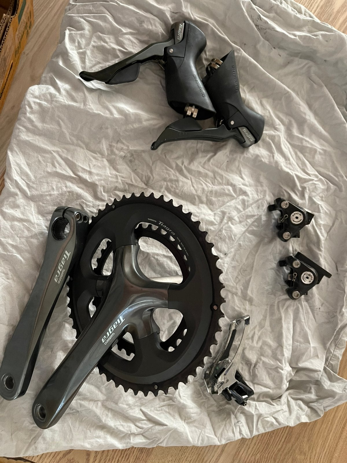groepset shimano tiagra voor schijfrem te koop, Ophalen of Verzenden, Zo goed als nieuw