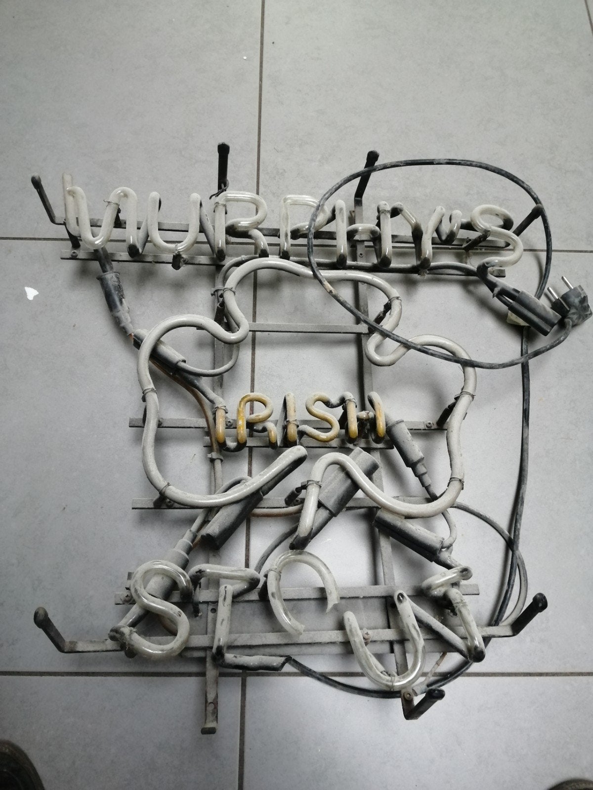 vintage neon Murphy's irish stout, Enlèvement, Utilisé, Panneau, Plaque ou Plaquette publicitaire
