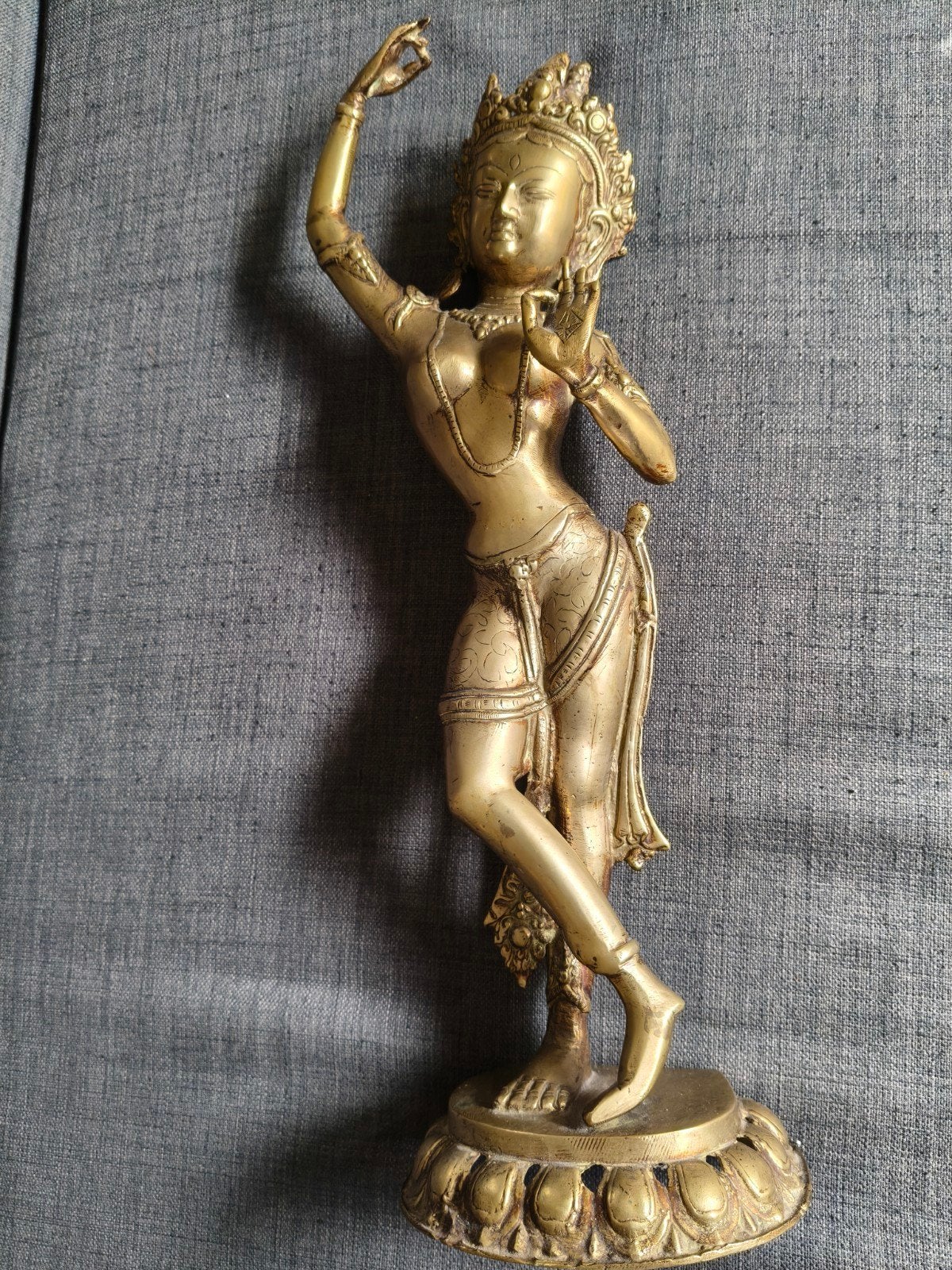 bronzen koningin Mayadevi, Antiek en Kunst, Ophalen, Brons