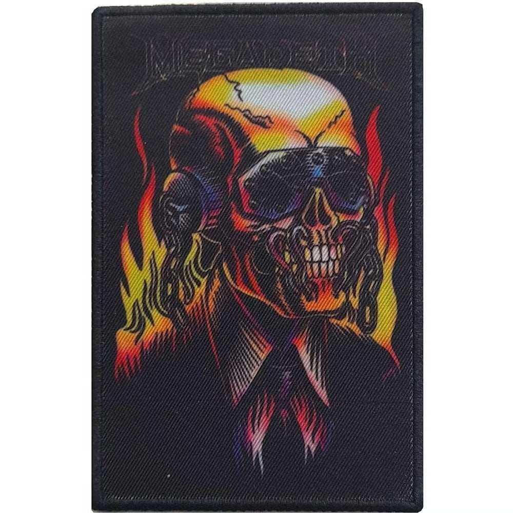 Megadeth - Flaming Vic - patch officiële merchandise, Ophalen of Verzenden, Nieuw