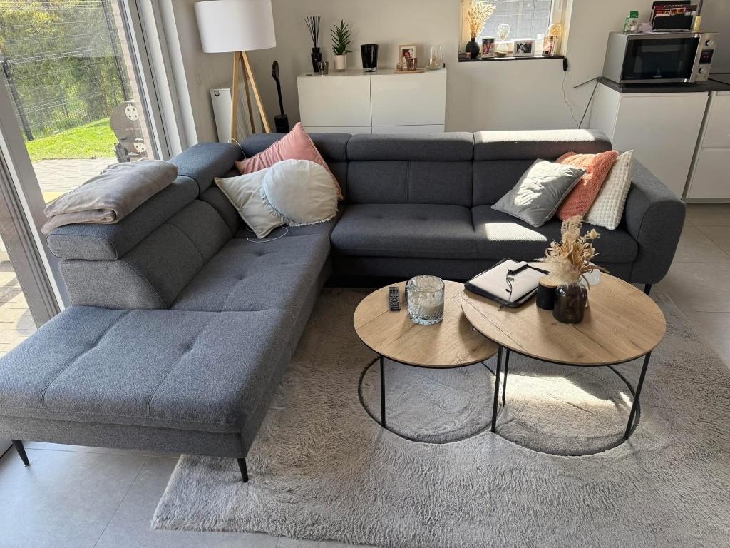 Canapé Xoon gris, Maison & Meubles, 75 à 100 cm, Banc d'angle, Enlèvement, Utilisé