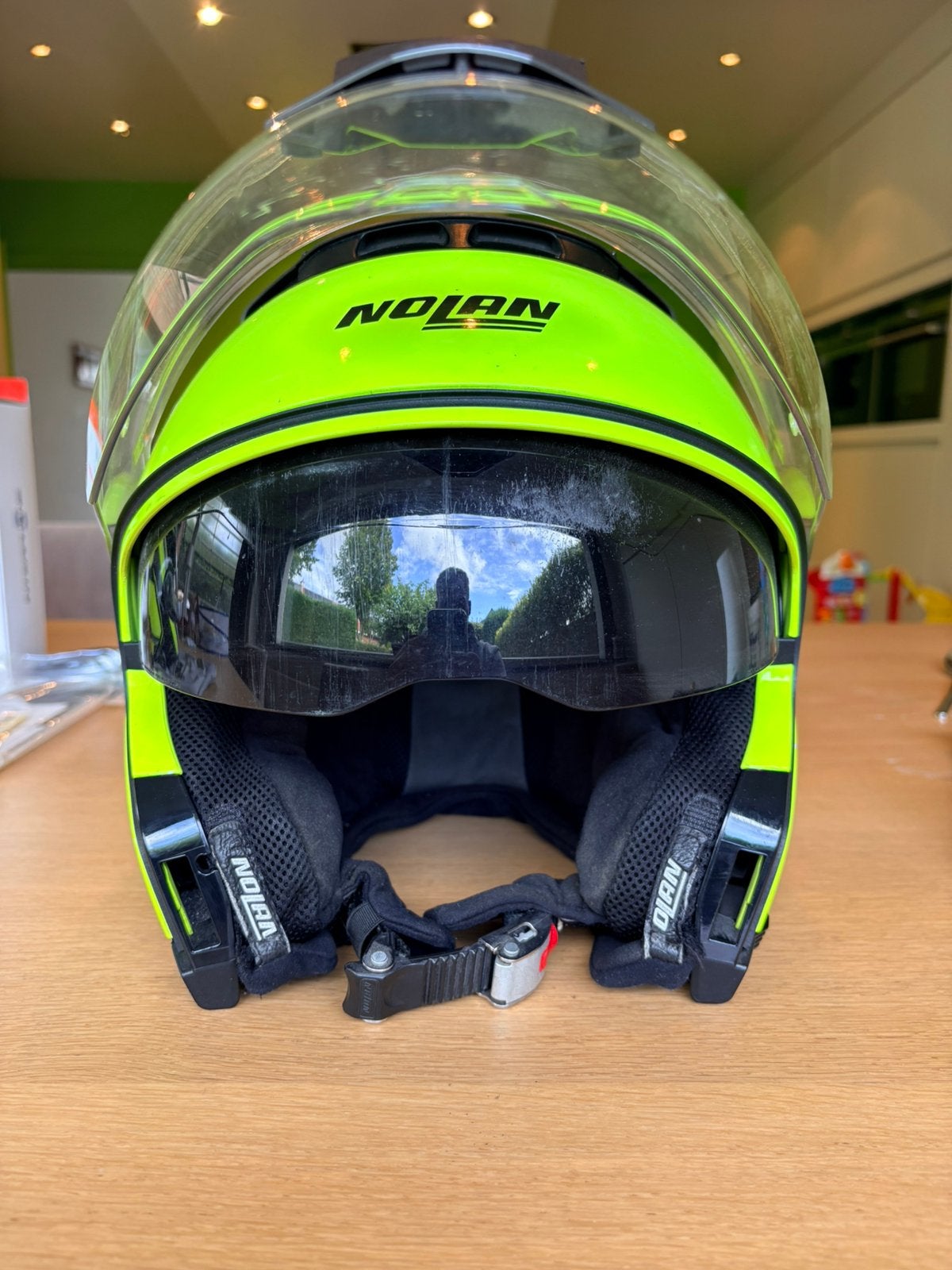 Nolan motorhelm - XXL - ingebouwd zonnescherm + windscherm, Ophalen, Tweedehands, Dames, Nolan