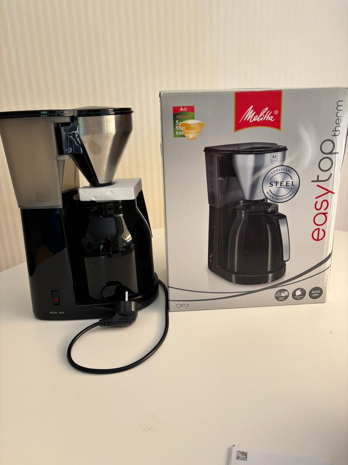 Cafetière Melitta Easy Top Therm Noir 1010-08, Electroménager, Enlèvement, Café moulu