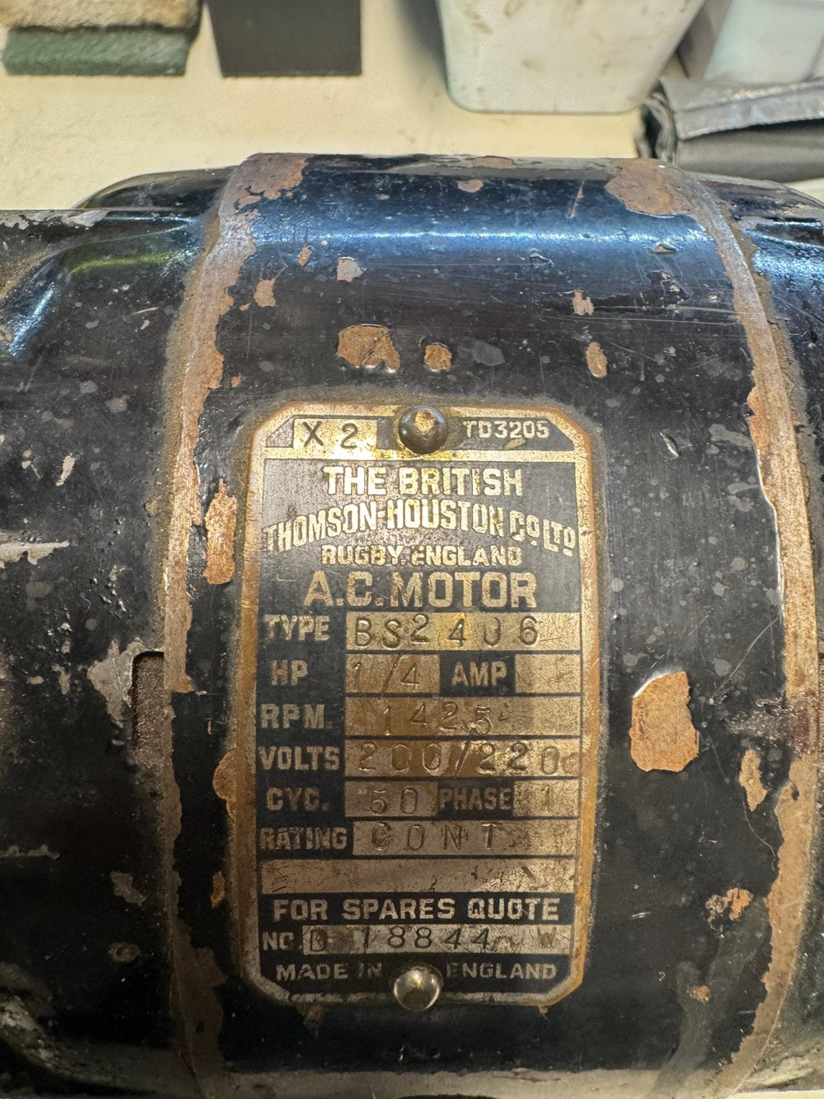 Myford motor, Ophalen of Verzenden