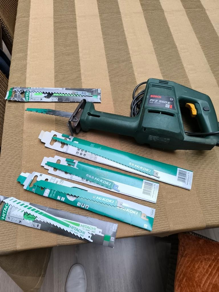 Bosch PFZ 550 E reciprozaag, Ophalen, Reciprozaag