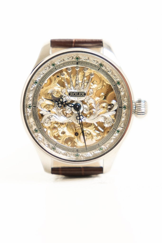 Exclusief Rolex Marriage Watch, Zakhorloge, Leer, Nieuw, Ophalen of Verzenden