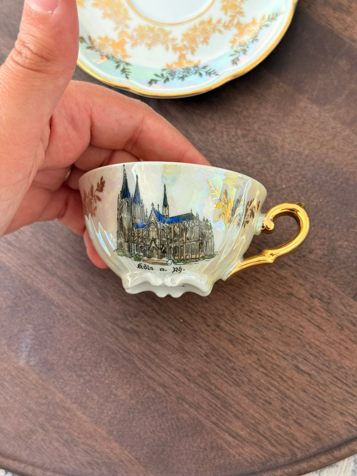 Tasse + sous-tasse Bavaria Germany – Kölner Dom, Enlèvement ou Envoi
