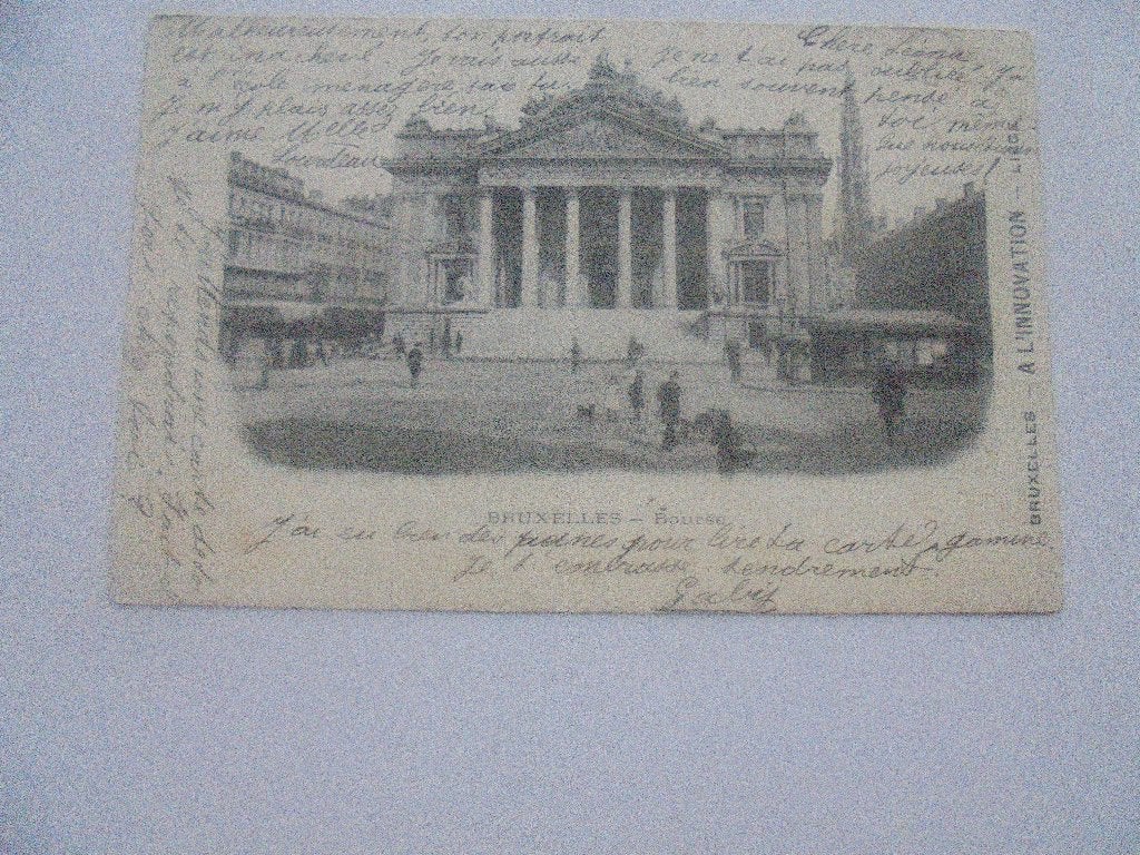 bruxelles-bourse, Collections, Cartes postales | Belgique, Envoi, Avant 1920, Affranchie, Bruxelles (Capitale)