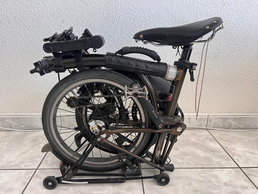 Brompton Black Lacquer 6-Speed (S6R), Fietsen en Brommers, Ophalen, Gebruikt, Brompton