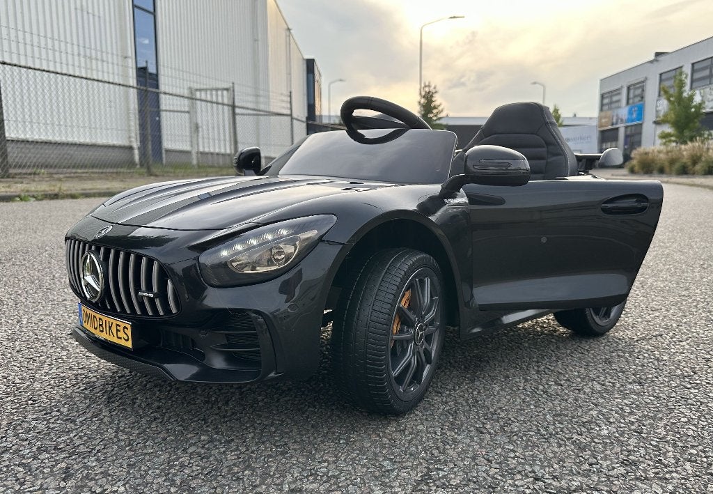 Mercedes GT-R AMG zwart 12V Afstandsbediening, MP3, AUX NIEU, Ophalen of Verzenden, Nieuw