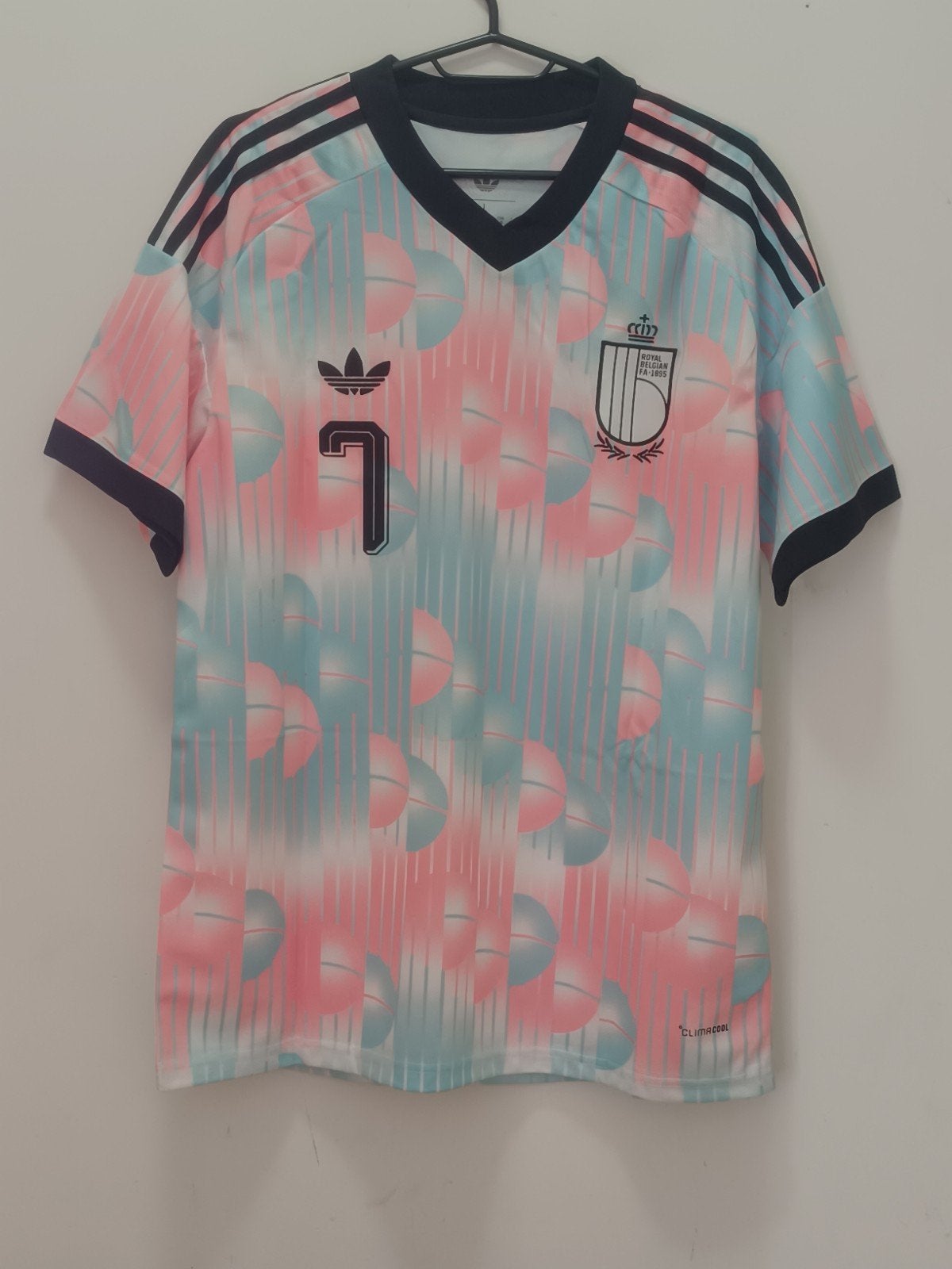 Belgie voetbal uitshirt De Bruyne maat M, Verzenden, Maat 48/50 (M)