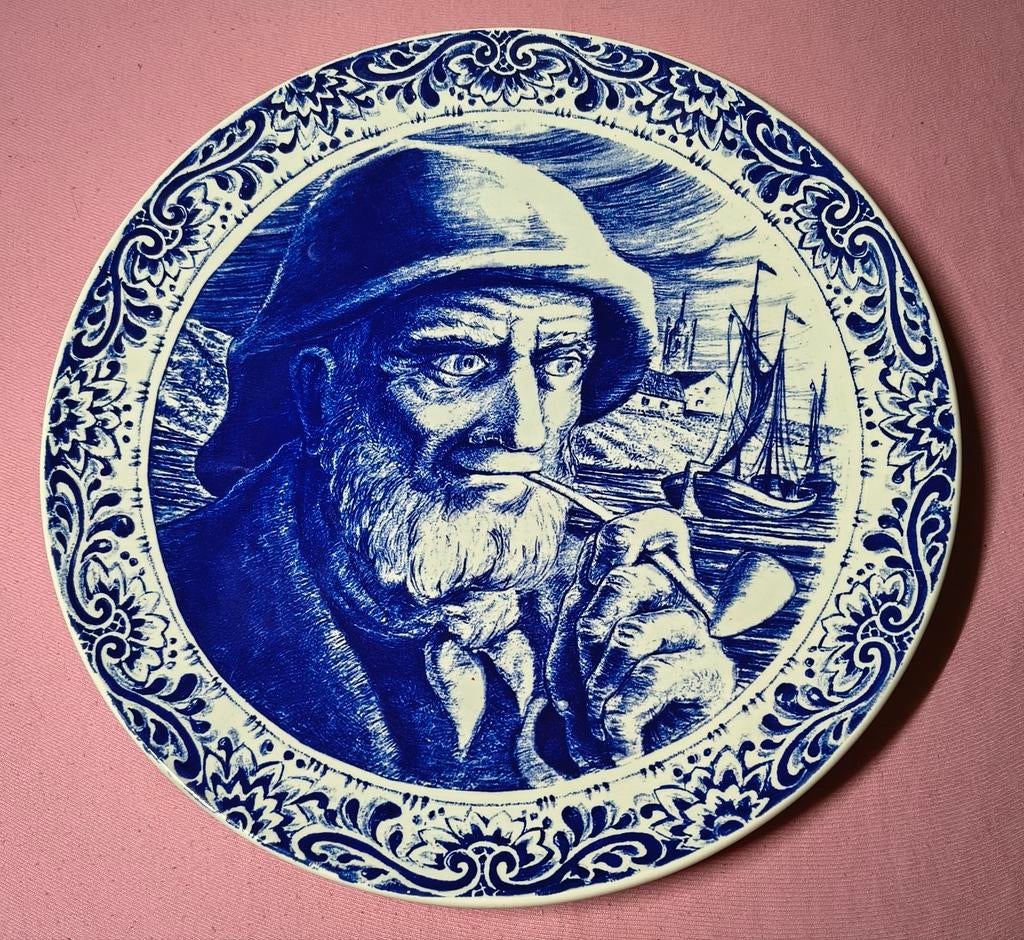 Sierbord Boch visser, Antiek en Kunst, Ophalen of Verzenden